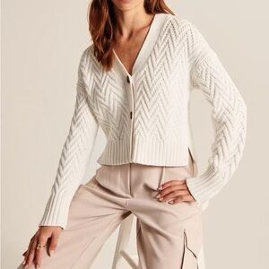 Abercrombie Herringbone Stitch Cardigan